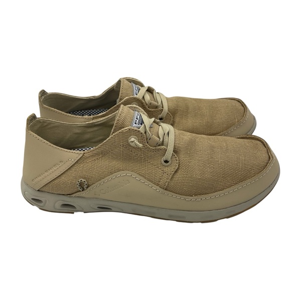 Columbia bahama vent loco relax III cream/tan boat shoes men Size 9 lightweight - Picture 2 of 11